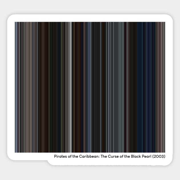 Pirates of the Caribbean: The Curse of the Black Pearl (2003) - Every Frame of the Movie Sticker by ColorofCinema